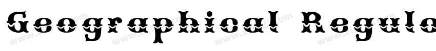 Geographical Regular字体转换